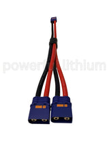 Dual Battery Splitter Cable QS8 Female to 2x QS8 Male connectors